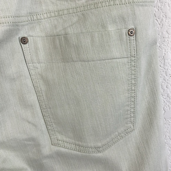 Etro Cotton Mint Branded Leather Straight Leg Denim Jeans - Picture 6 of 14